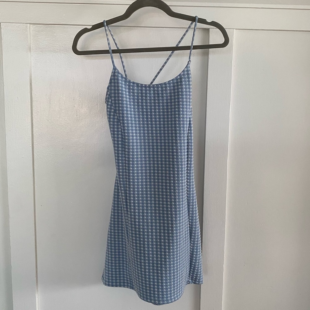 Topshop | Mini dress | Blue gingham